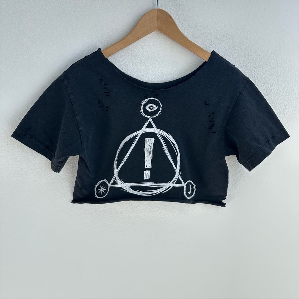 Panic at the Disco Off The Shoulder Cropped Tee
